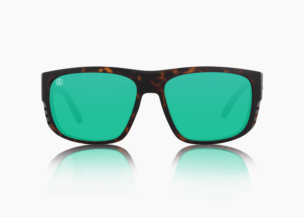 matte tortoise|green flash mirror