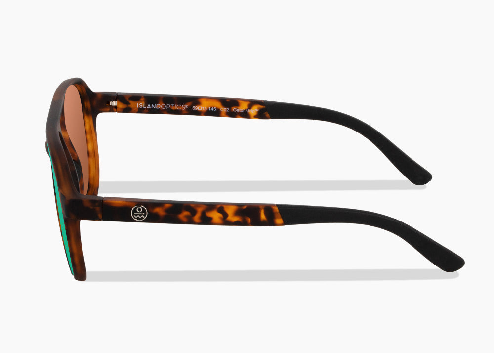 matte tortoise|green flash mirror