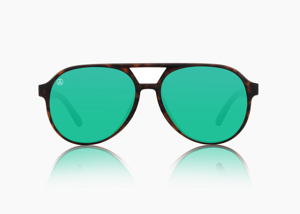 matte tortoise|green flash mirror