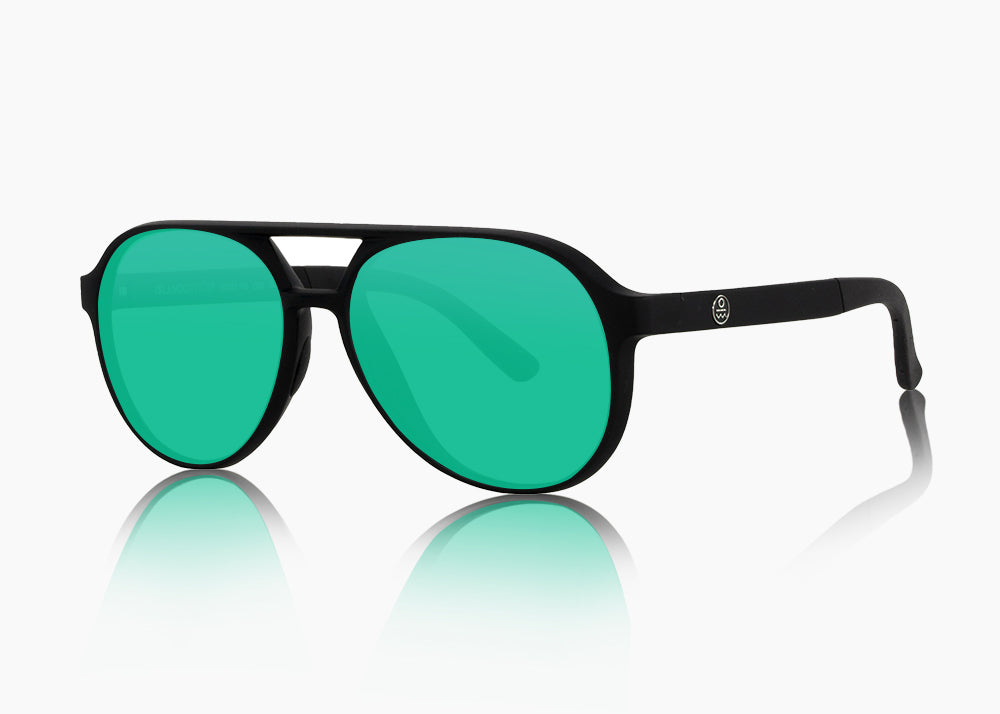 matte black|green flash mirror