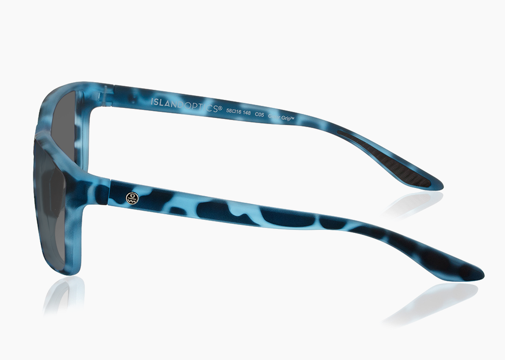 matte blue aqua tortoise|gray 12