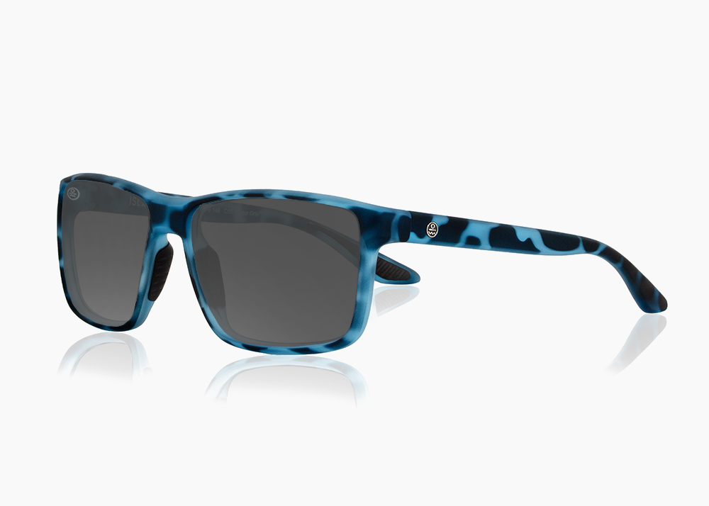 matte blue aqua tortoise|gray 12