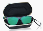 frame|matte blue aqua tortoise|lens|green flash mirror