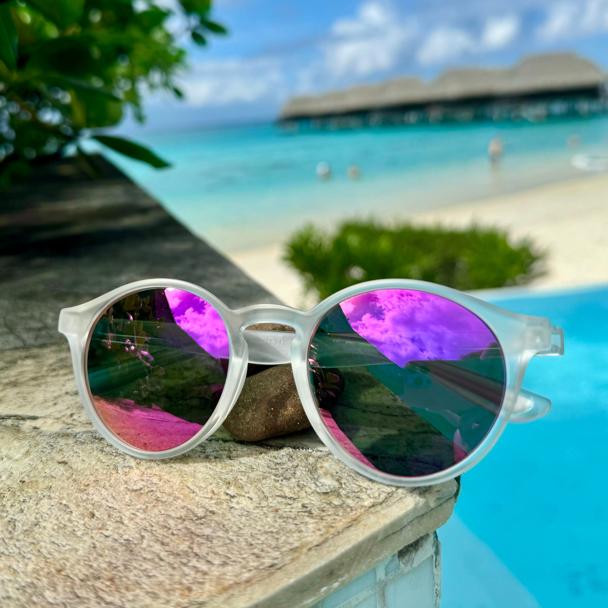 frosted white|purple nova mirror