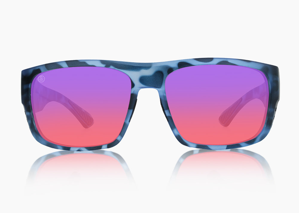 matte blue aqua tortoise|purple nova mirror