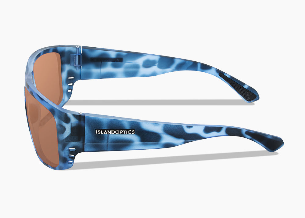 matte blue aqua tortoise|brown 12