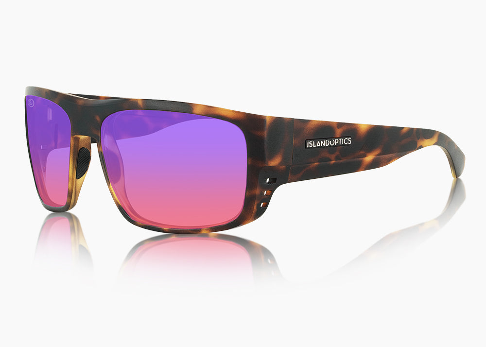 frame|matte tortoise|lens|purple nova mirror