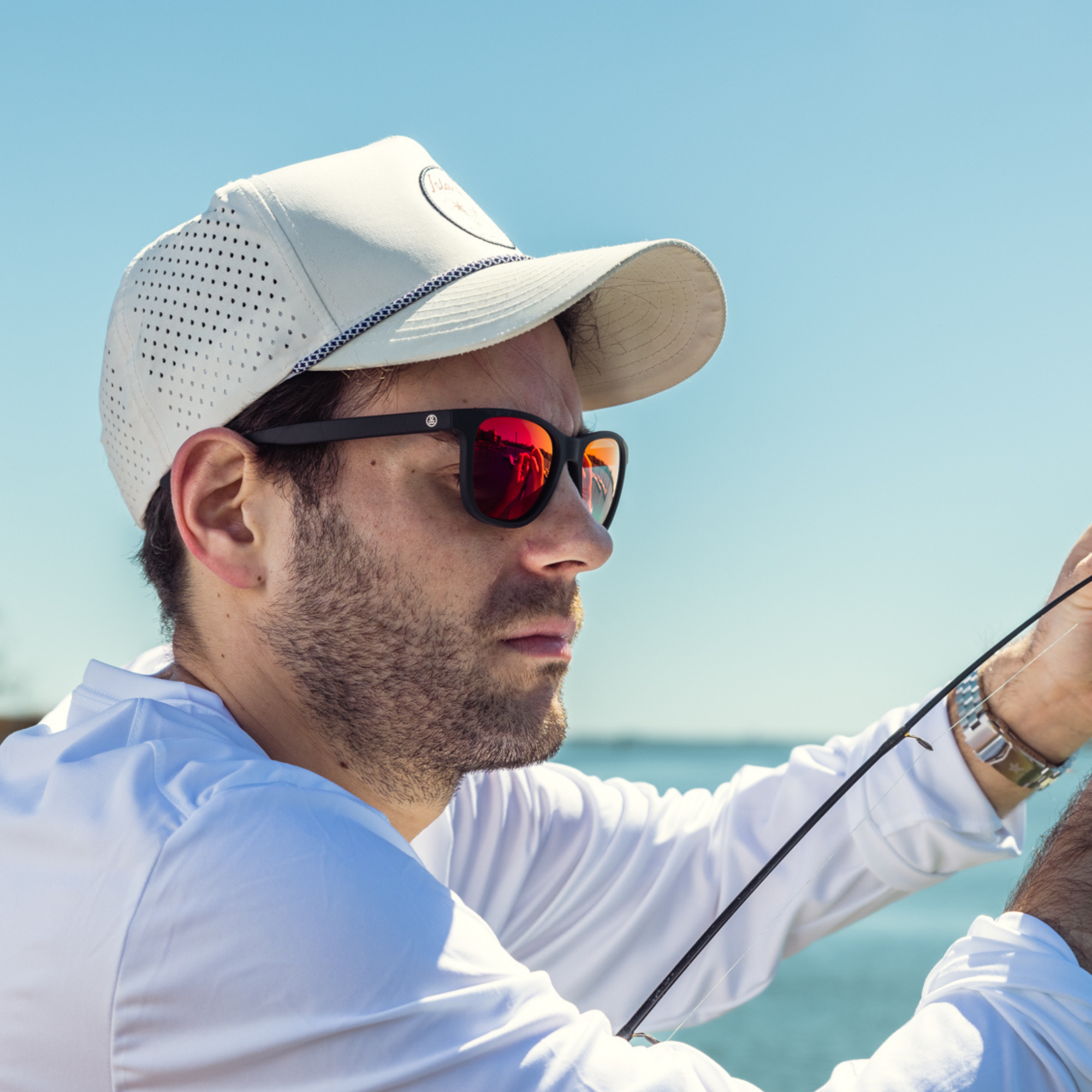 matte black|red sunset mirror