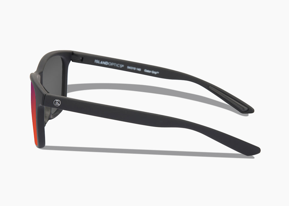 matte black|red sunset mirror