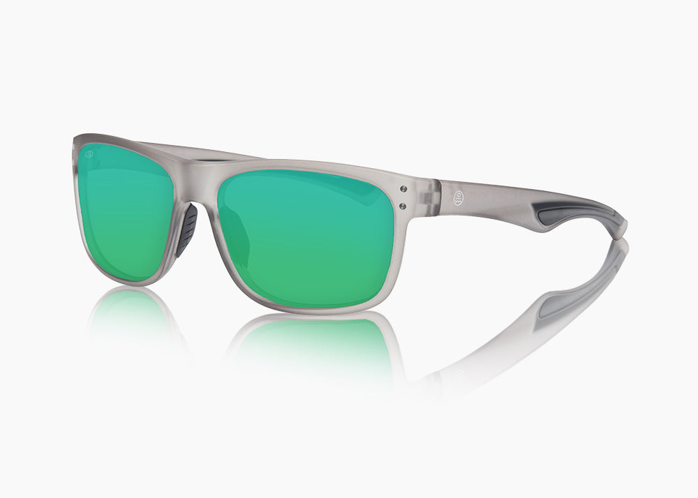 frame|matte translucent gray|lens|green flash mirror