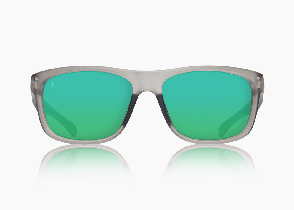 frame|matte translucent gray|lens|green flash mirror