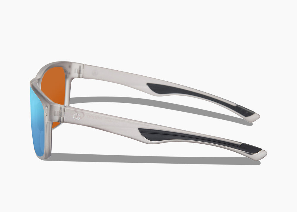 matte translucent gray|blue flash mirror