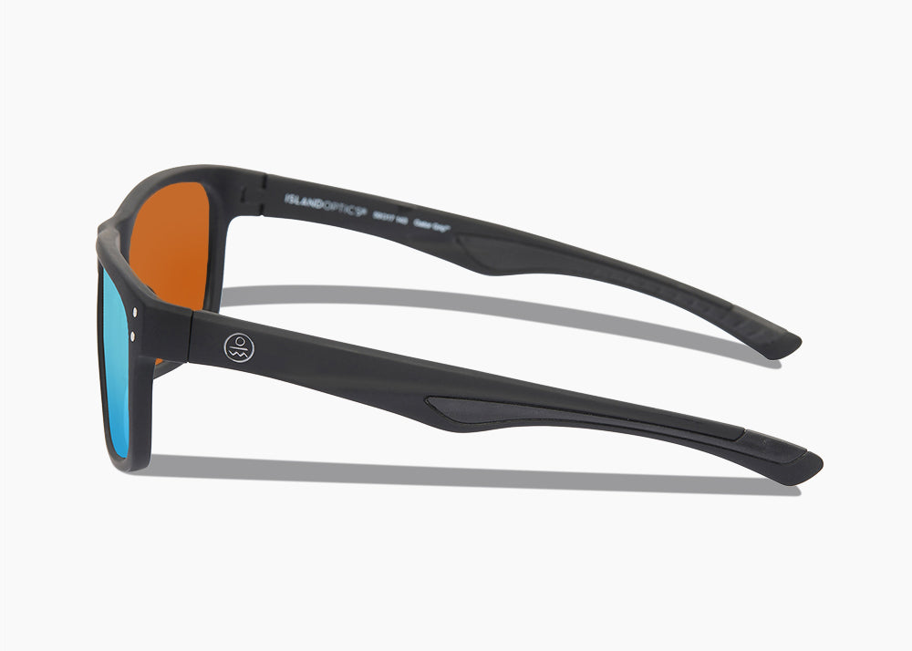 matte black|blue flash mirror