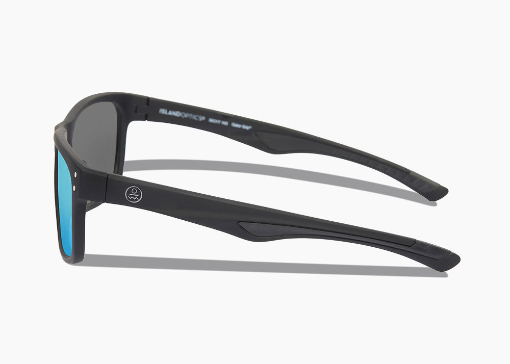 matte black|blue flash mirror