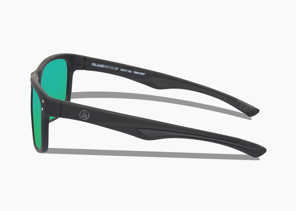 matte black|green flash mirror