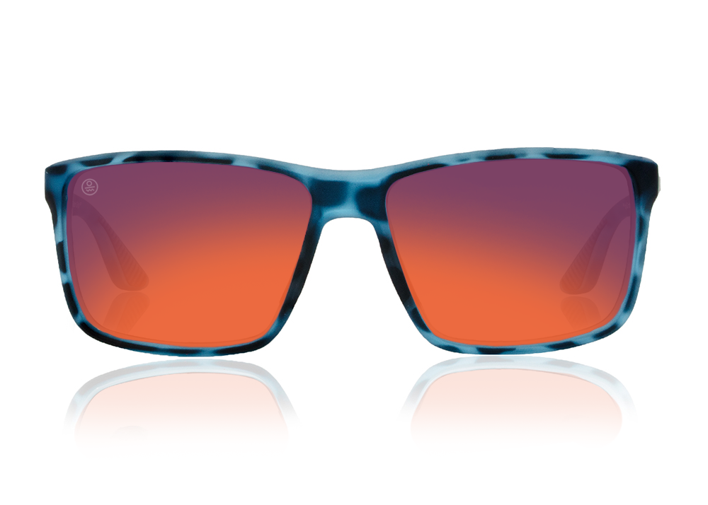 matte blue aqua tortoise|red sunset mirror