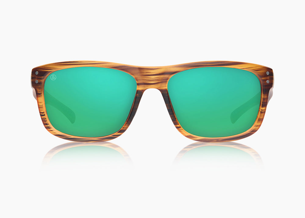 wood grain|green flash mirror