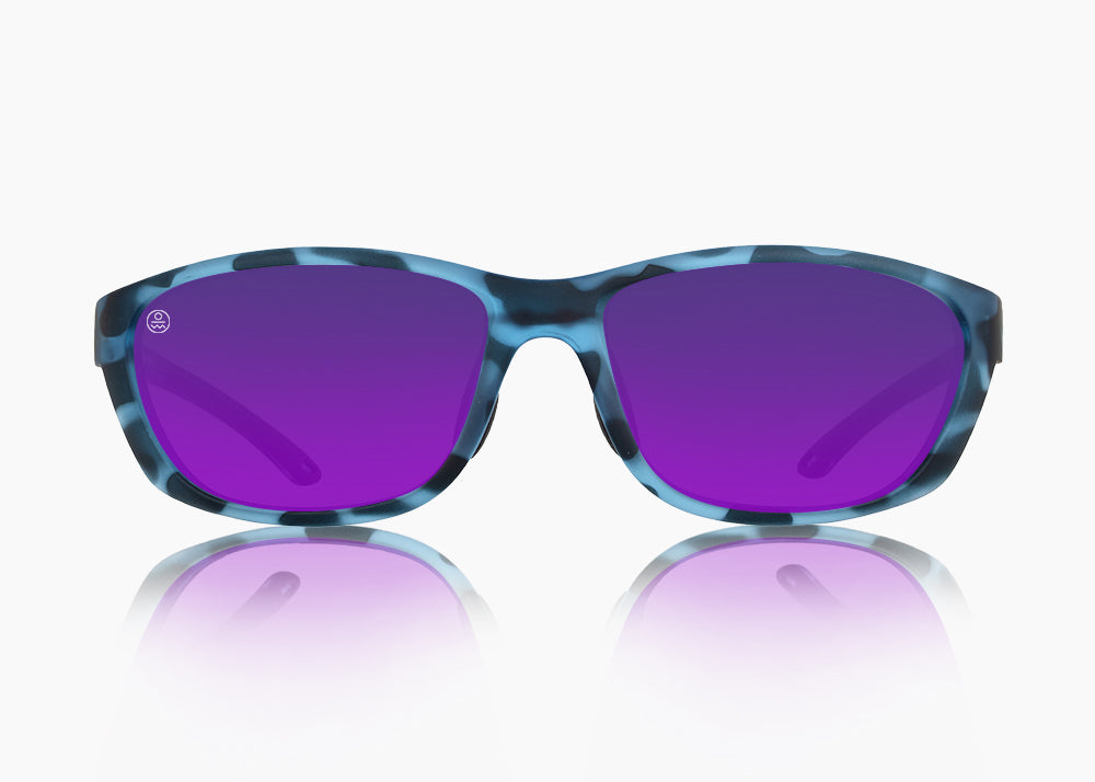 matte blue aqua tortoise|purple nova mirror