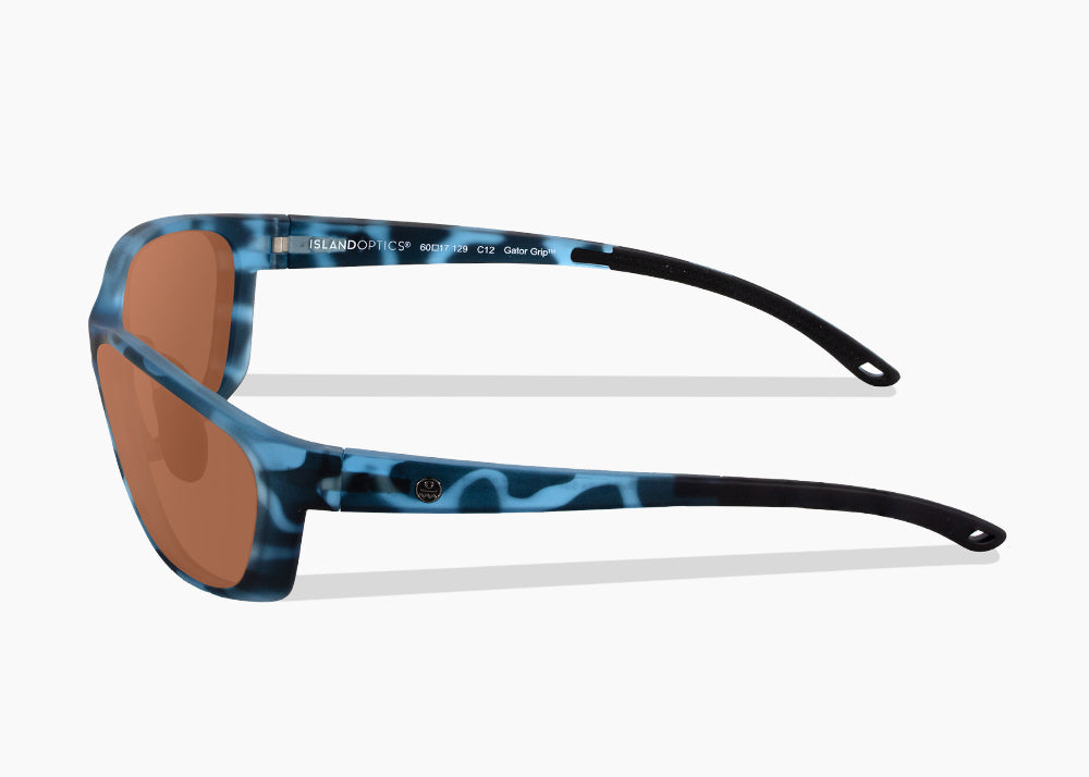 matte blue aqua tortoise|brown 12