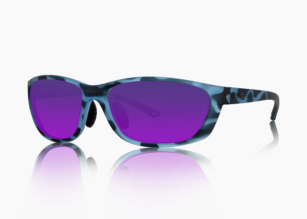 matte blue aqua tortoise|purple nova mirror