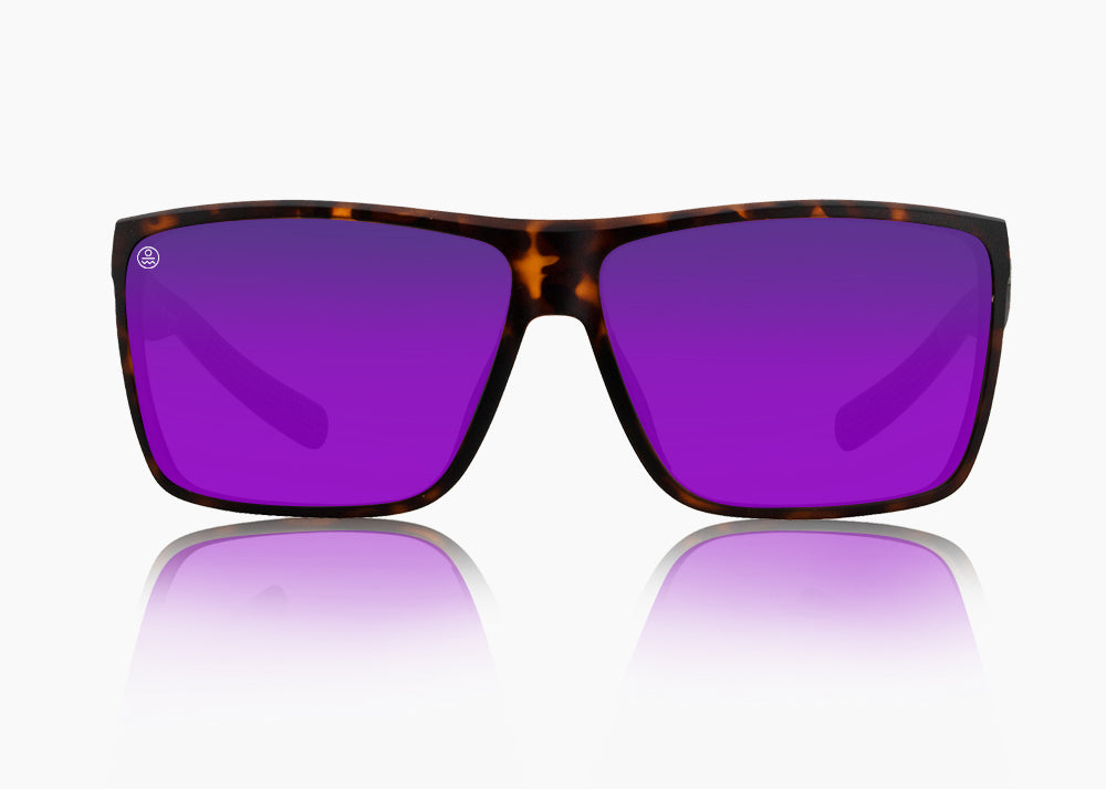 matte tortoise|purple nova mirror