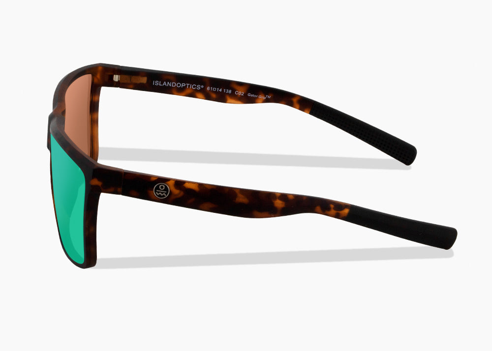 matte tortoise|green flash mirror