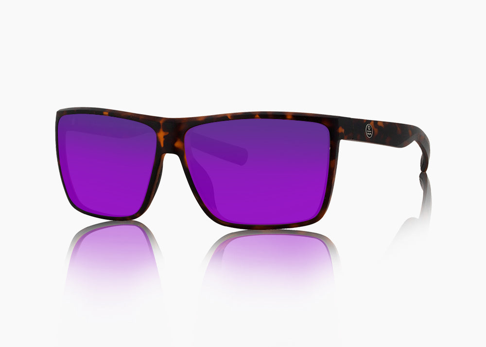 matte tortoise|purple nova mirror