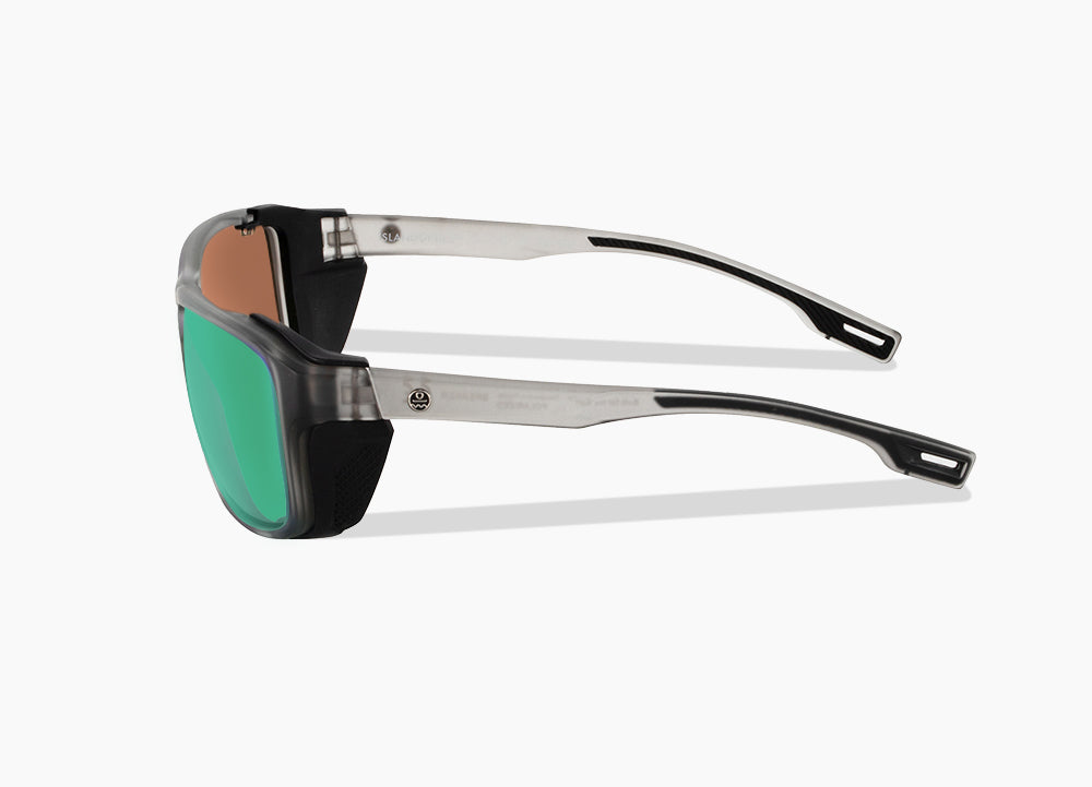 matte translucent gray|green flash mirror