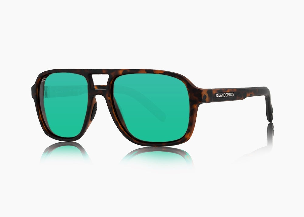 matte tortoise|green flash mirror