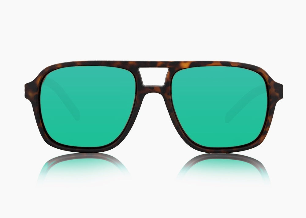 matte tortoise|green flash mirror