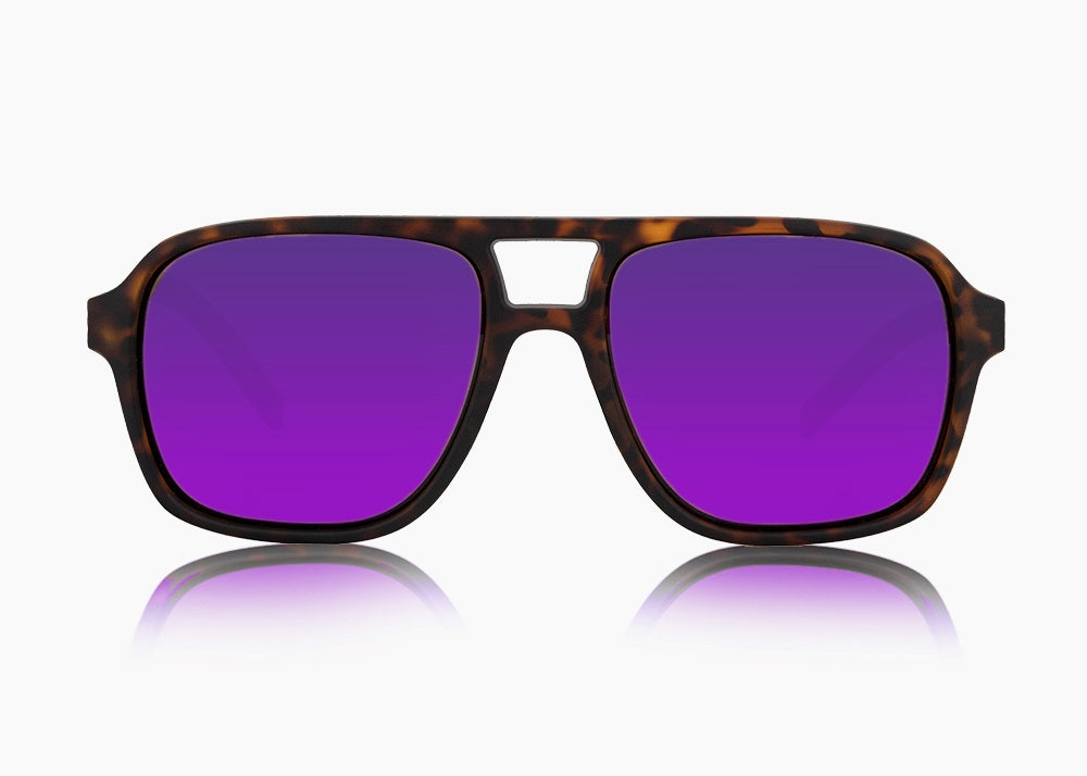matte tortoise|purple nova mirror