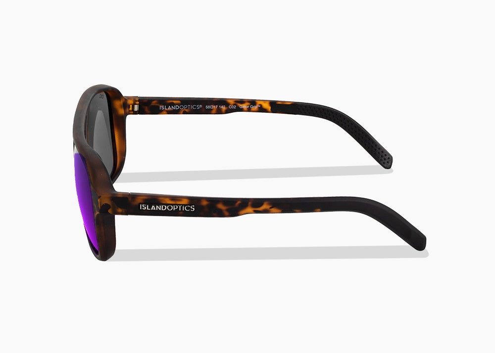 matte tortoise|purple nova mirror