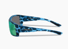 frame|matte blue aqua tortoise|lens|green flash mirror