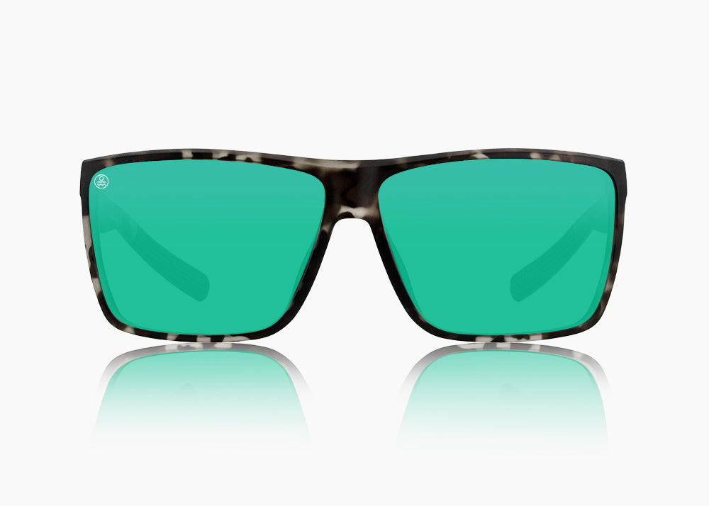 matte black tortoise|green flash mirror