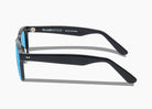 frame|gloss black|lens|blue flash mirror