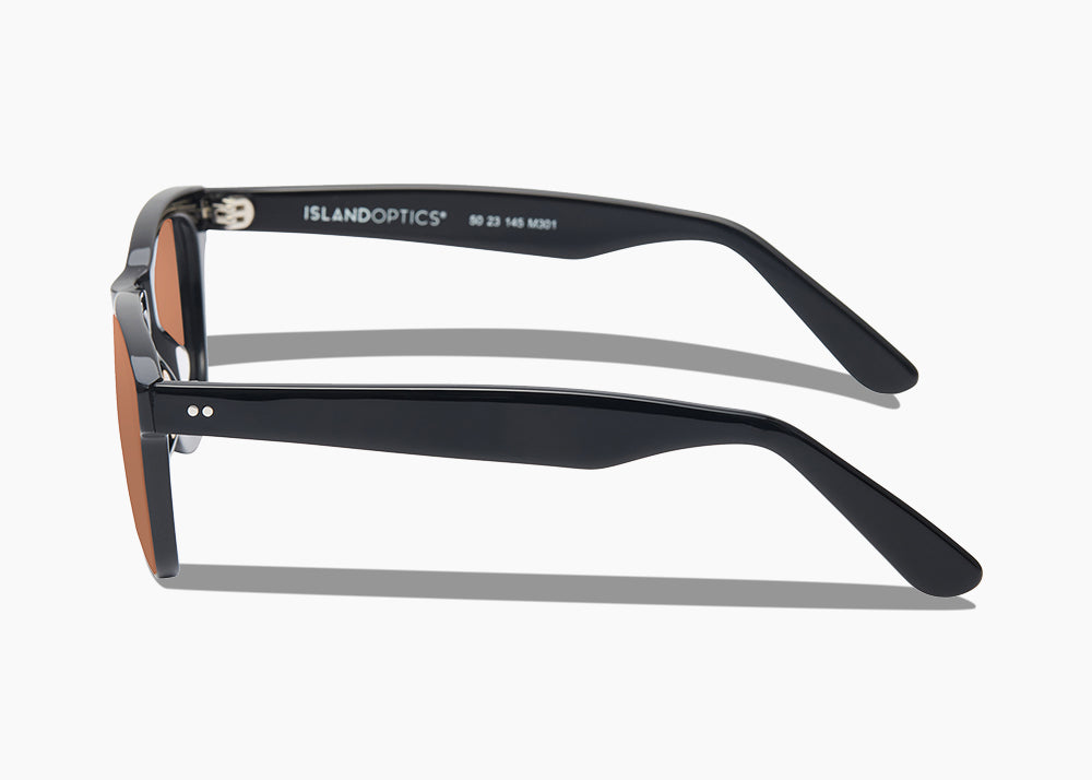frame|gloss black|lens|brown 12