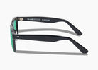 frame|gloss black|lens|green flash mirror