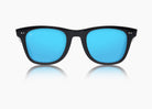 frame|gloss black|lens|blue flash mirror