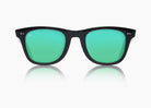 frame|gloss black|lens|green flash mirror