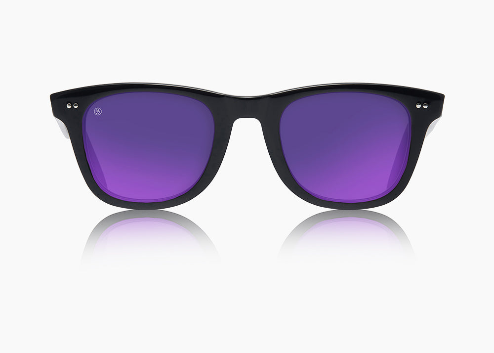 frame|gloss black|lens|purple nova mirror