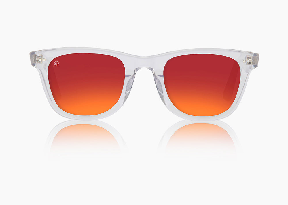 frame|crystal|lens|red sunset mirror