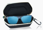 frame|matte blue aqua tortoise|lens|blue flash mirror
