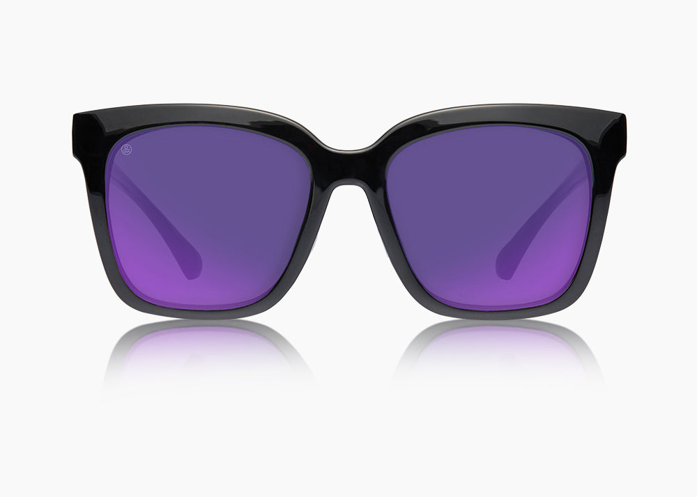 frame|gloss black|lens|purple nova mirror 