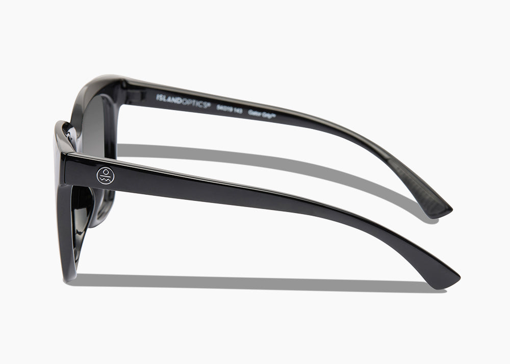 gloss black|red sunset mirror