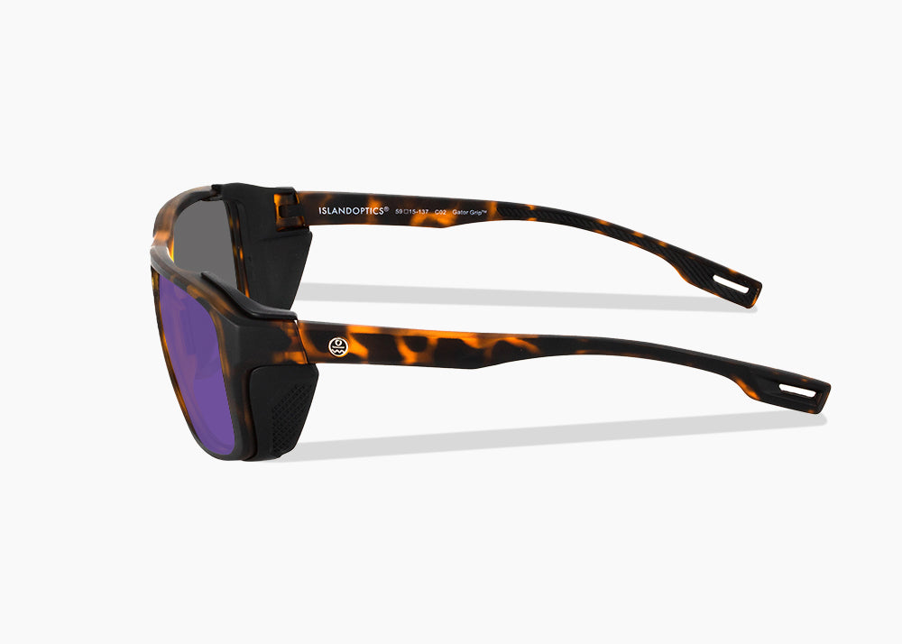 matte tortoise|purple nova mirror