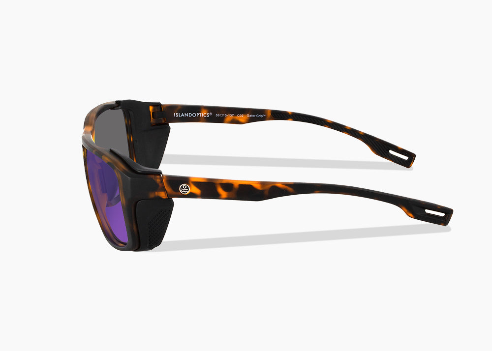 matte tortoise|purple nova mirror