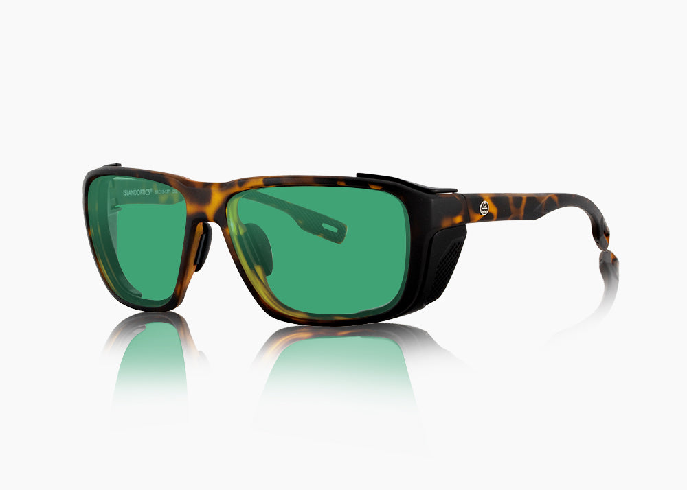 matte tortoise|green flash mirror