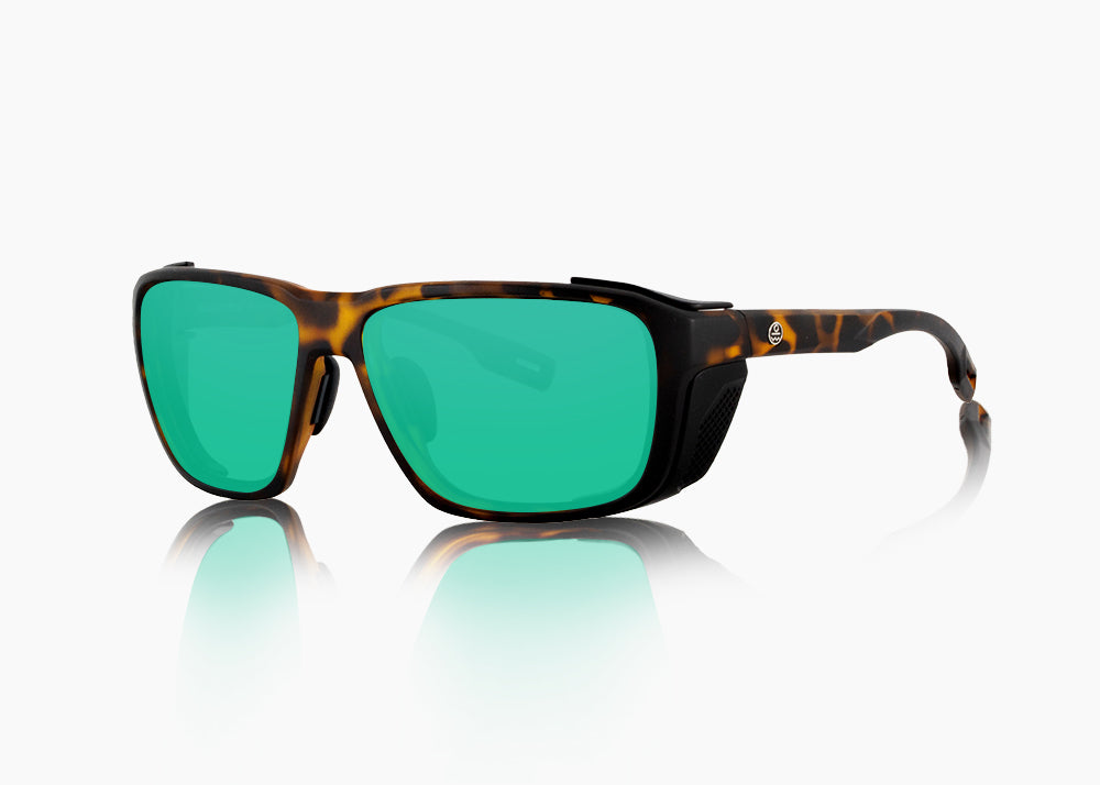 matte tortoise|green flash mirror