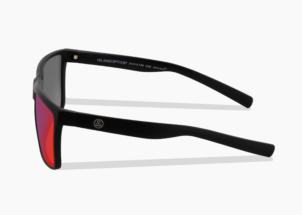 matte black|red sunset mirror