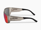 matte translucent gray|red sunset mirror